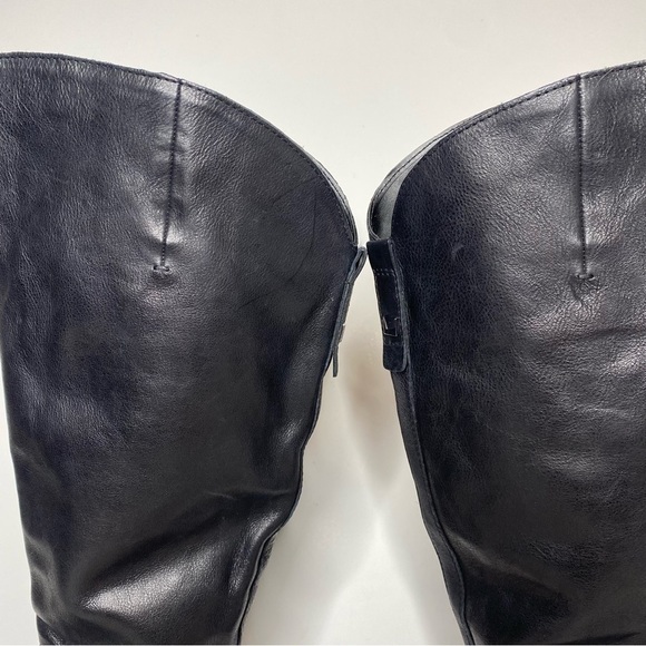 Franco Sarto Haylie Black Leather Wide Calf Tall Boot 5M - Picture 8 of 14
